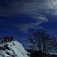 Ciaspolada al chiar di luna