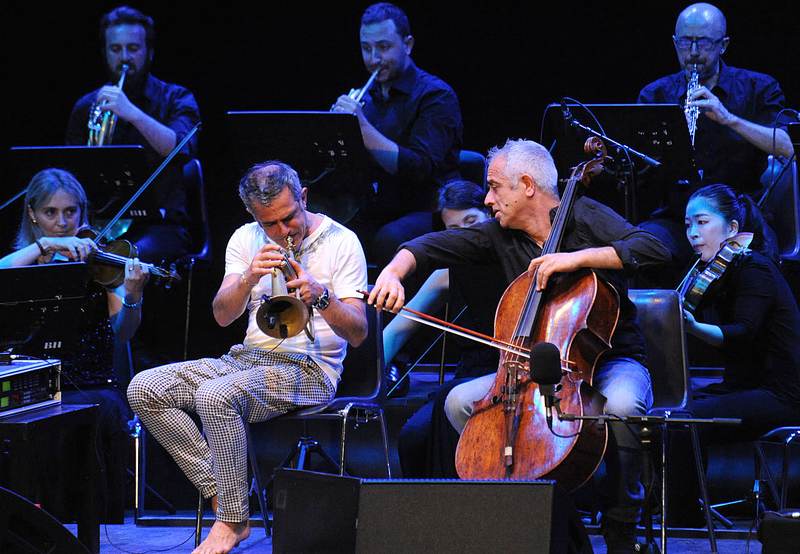 Jazz 2019_Paolo Fresu_Giovanni Sollima_al Teatro Romano-Foto Antonella Anti.